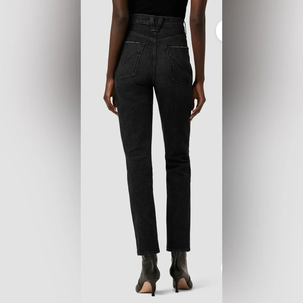 Hudson Jeans NWT SZ 25 Harlow Ultra High-Rise Cigarette Ankle Jean Faded Black - Picture 2 of 15